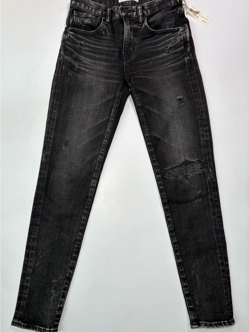 Moussy Vintage Black Distressed Skinny Jeans
